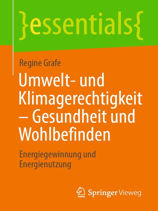 Title details for Umwelt- und Klimagerechtigkeit – Gesundheit und Wohlbefinden by Regine Grafe - Available